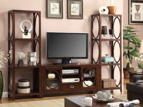 Bufet TV Minimalis Jati Klasik Natural Furniture Jepara Terbaru ARF-0010