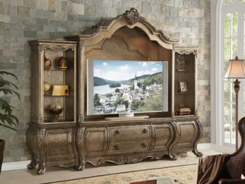 Living Room Elegant Design Bufet TV Mewah Furniture Jepara Terbaru ARF-0002