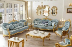 Sofa Ruang Tamu Klasik Model Ukir Mewah Jepara