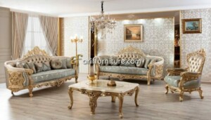 Sofa Ruang Tamu Mewah Model Ukir Klasik Jepara
