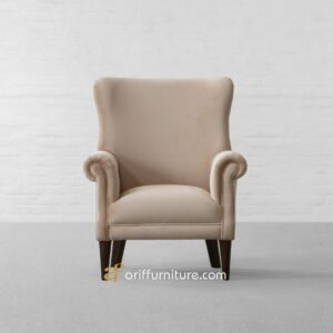 Kursi Kayu Ruang Tamu Wing Chair Sofa Klasik